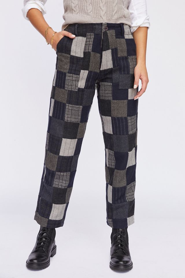 Colorblocked Patchwork Pants #2