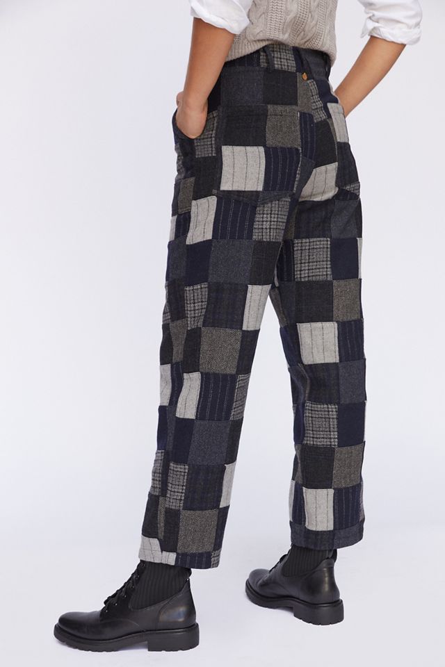 Colorblocked Patchwork Pants #3