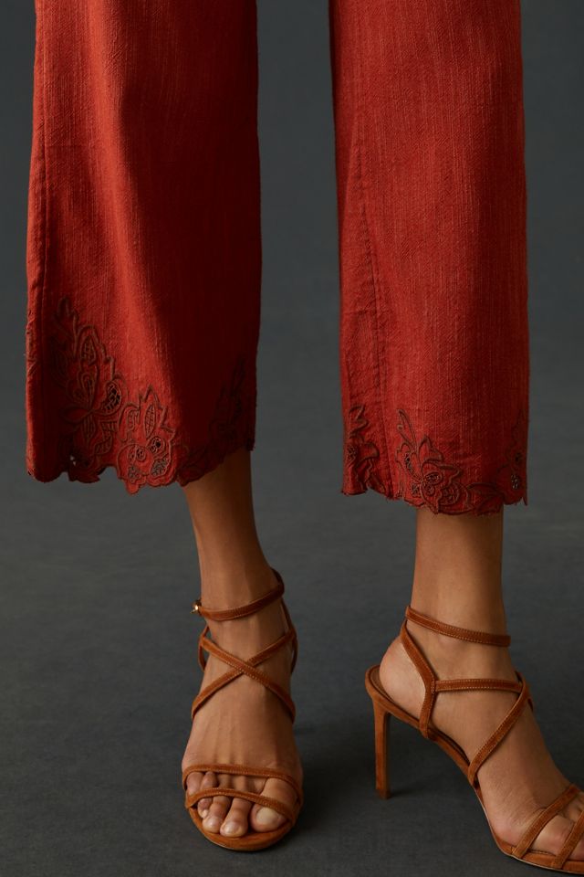 By Anthropologie Embroidered Pants #2