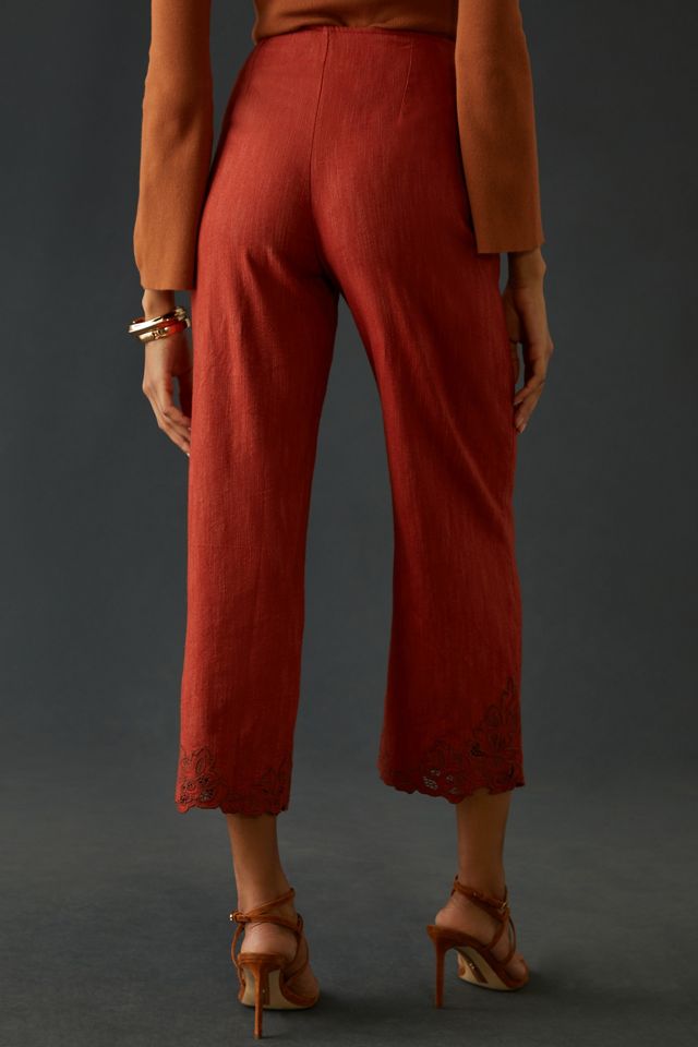 By Anthropologie Embroidered Pants #3