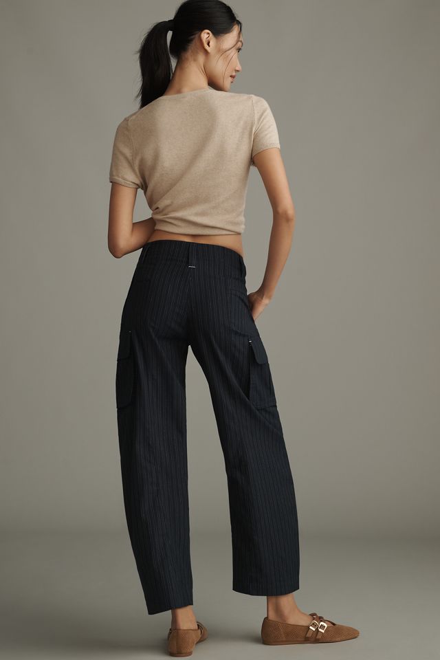 Pilcro Pinstripe Curved Pants #2