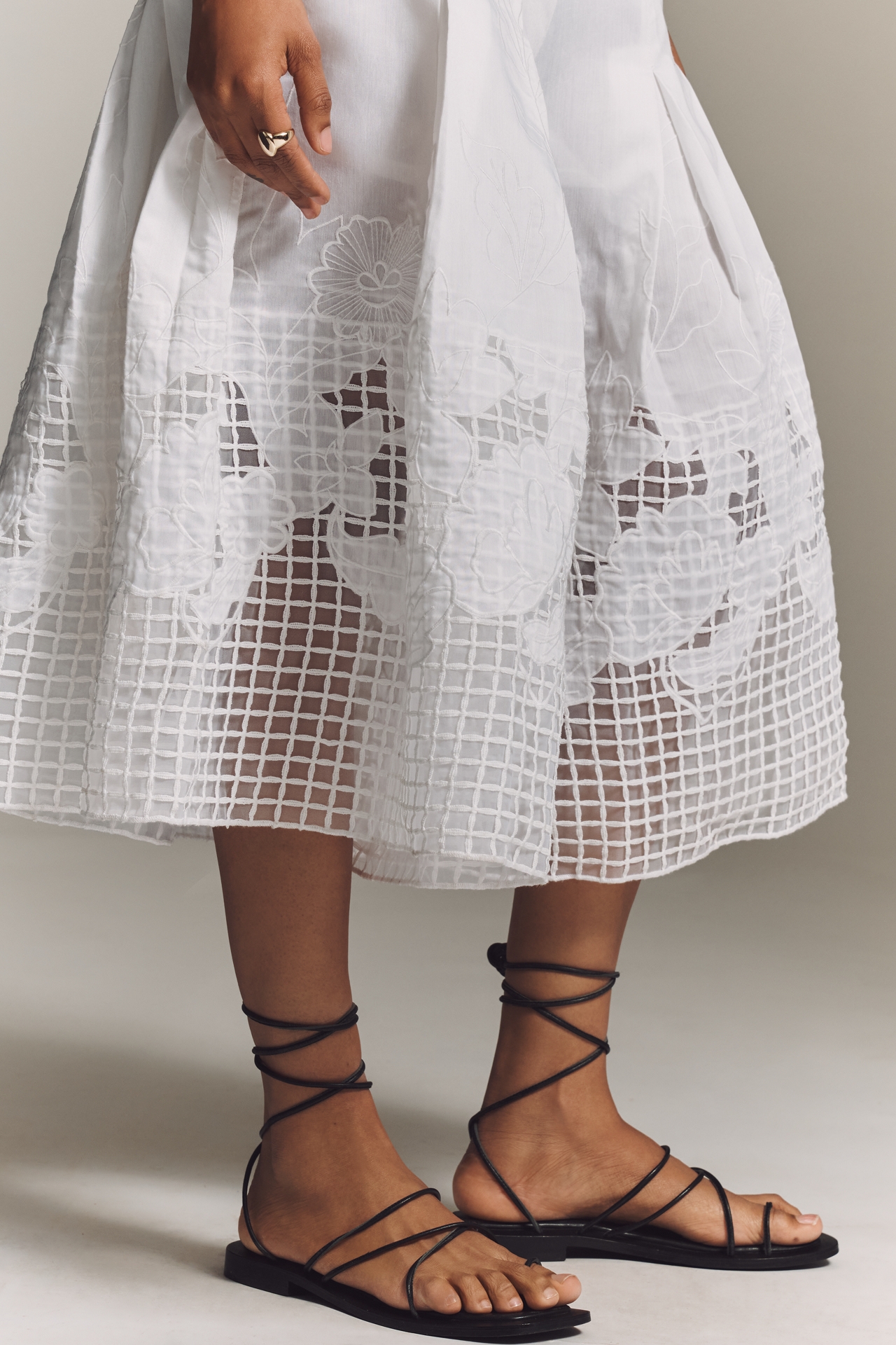 By Anthropologie Sheer Novelty Culottes