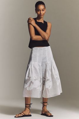 By Anthropologie Sheer Novelty Culottes