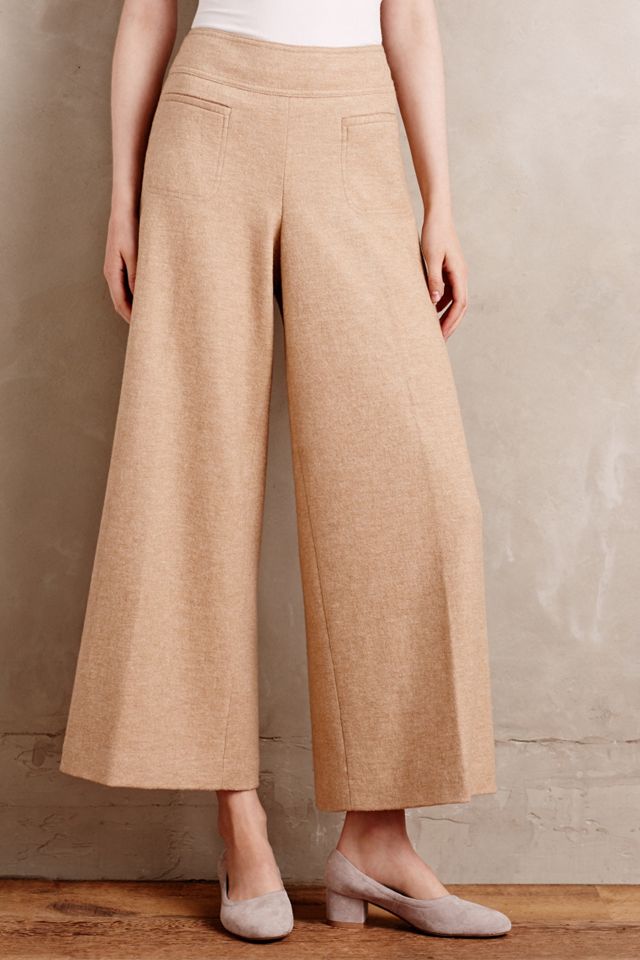 Boiled Wool Wide-Legs #2