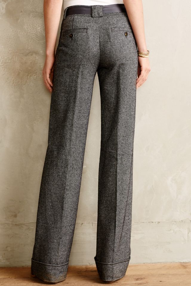 Ribboned Wool Wide-Legs #3