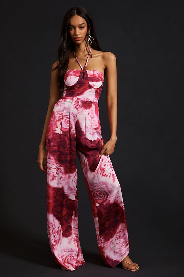 Ranna Gill Strappy Printed Jumpsuit | Anthropologie