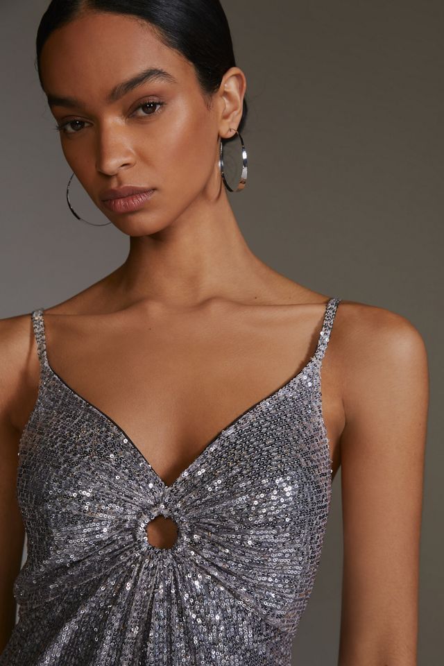 Ranna Gill Ombre-Sequin Jumpsuit #1