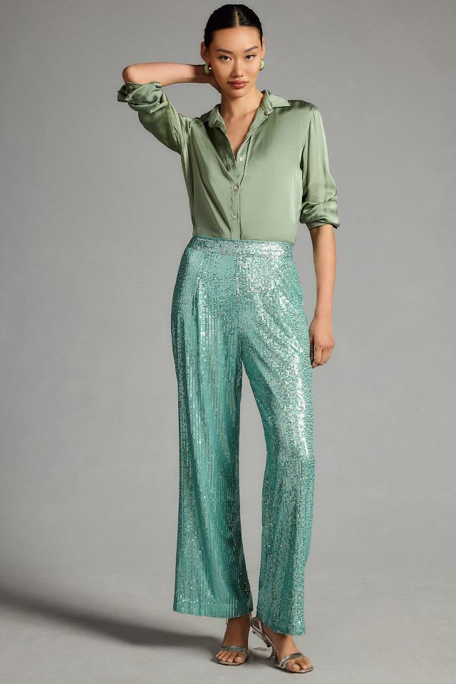 Anthropologie sequin online joggers