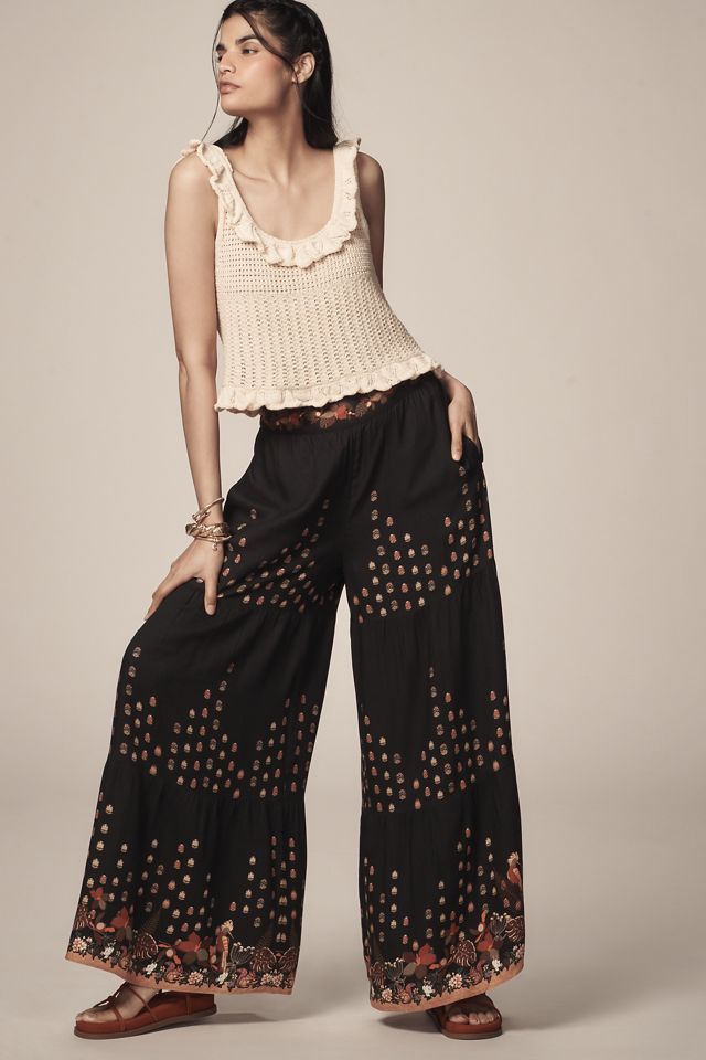 Ranna Gill Tiered Wide-Leg Pants #2