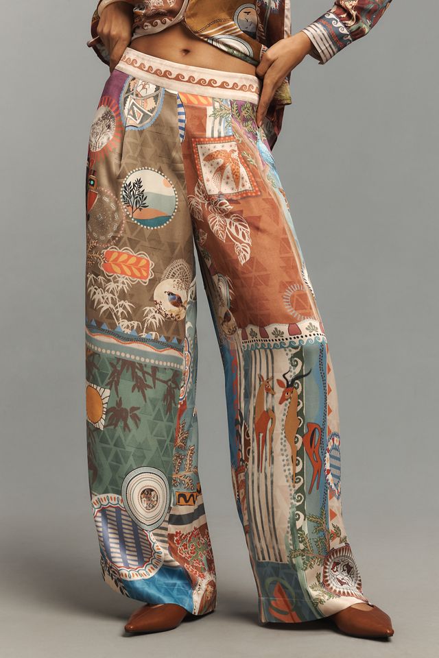 Ranna Gill Santa Fe Printed Wide Leg Pants #1