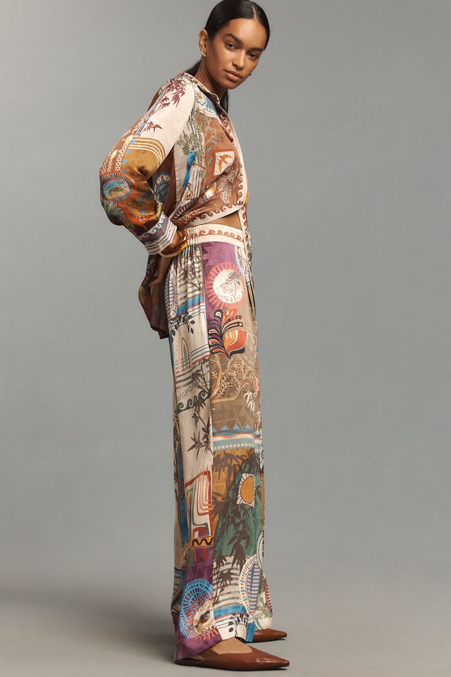 Ranna Gill Santa Fe Printed Wide Leg Pants #2