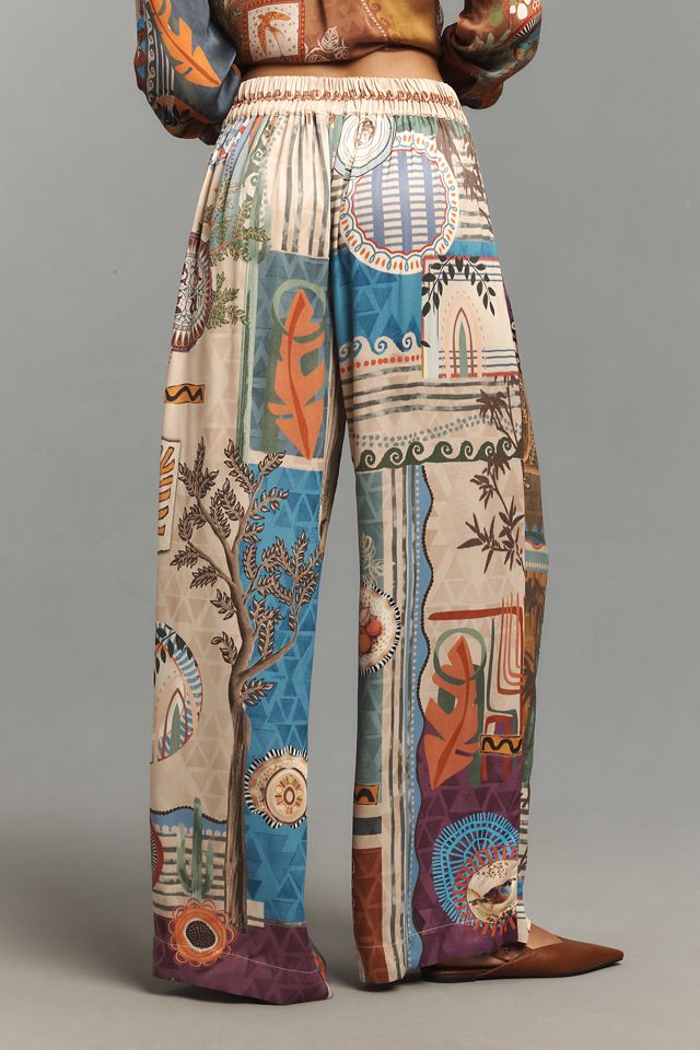 Ranna Gill Santa Fe Printed Wide Leg Pants #3