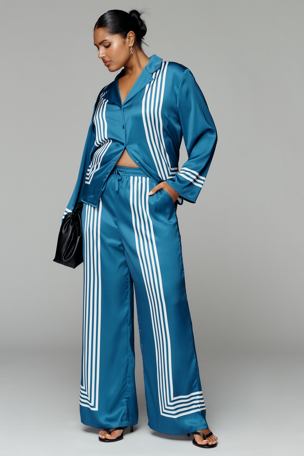 Glamorous Plus Satin Trousers