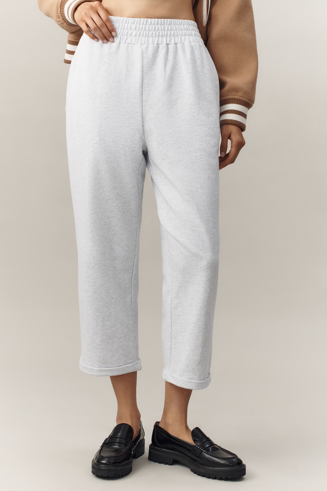 Grey Lab Soft Crop Pull-On Pants
