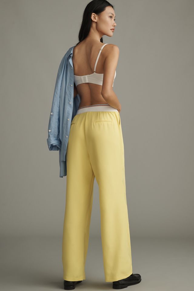 Grey Lab Elastic-Trim Wide-Leg Pants #2