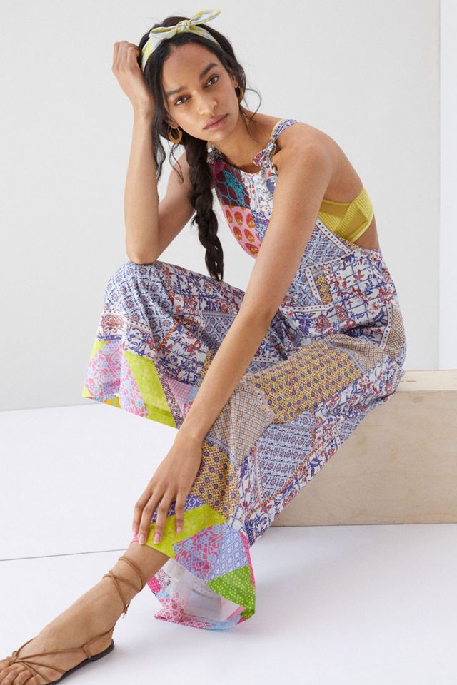 Let Me Be Patchwork Overalls | Anthropologie