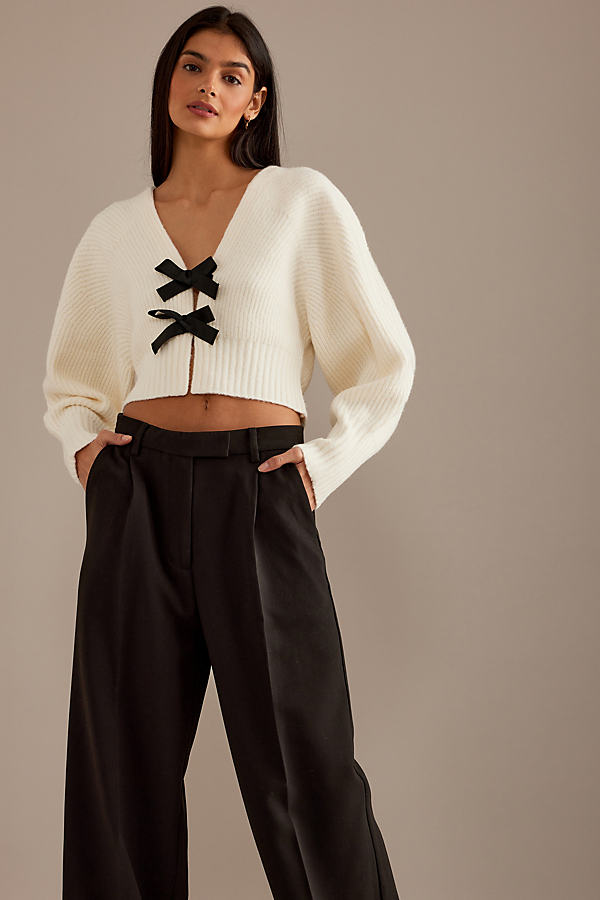 Second Female Groove Front-Pleat Tailored Trousers