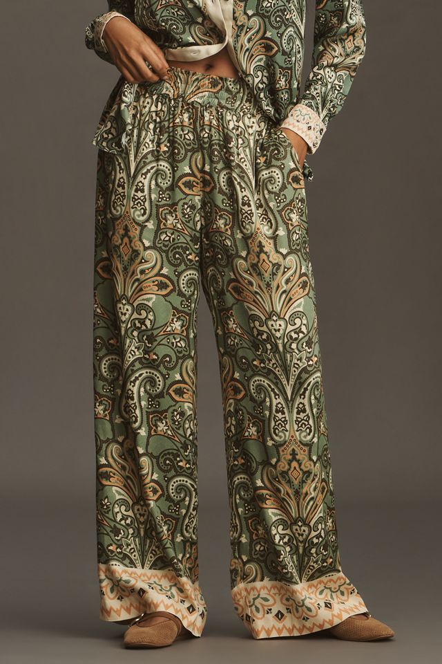 Conditions Apply Imara Satin Wide-Leg Pants #1