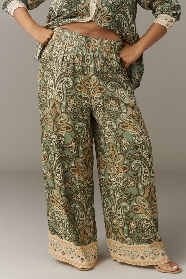 Conditions Apply Imara Satin Wide-Leg Pants #5