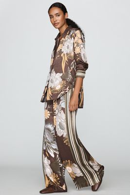 Conditions Apply Imara Satin Wide-Leg Pants