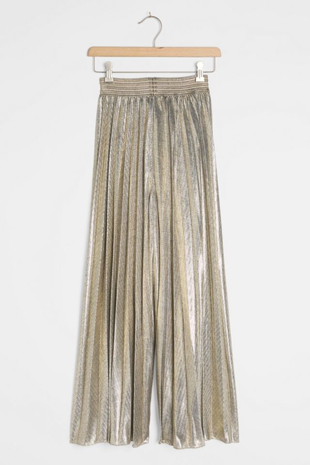 Angelica Shimmer Wide-Leg Trousers #1