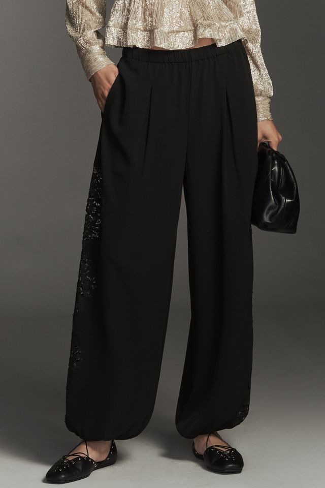 Pantalon ballon en dentelle Imogen Bl-nk #3