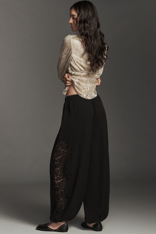 Pantalon ballon en dentelle Imogen Bl-nk #1