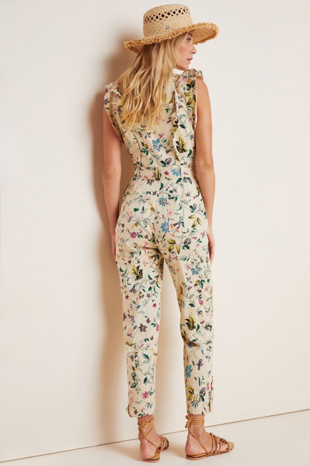 Violet Ruffled Utility Jumpsuit #1