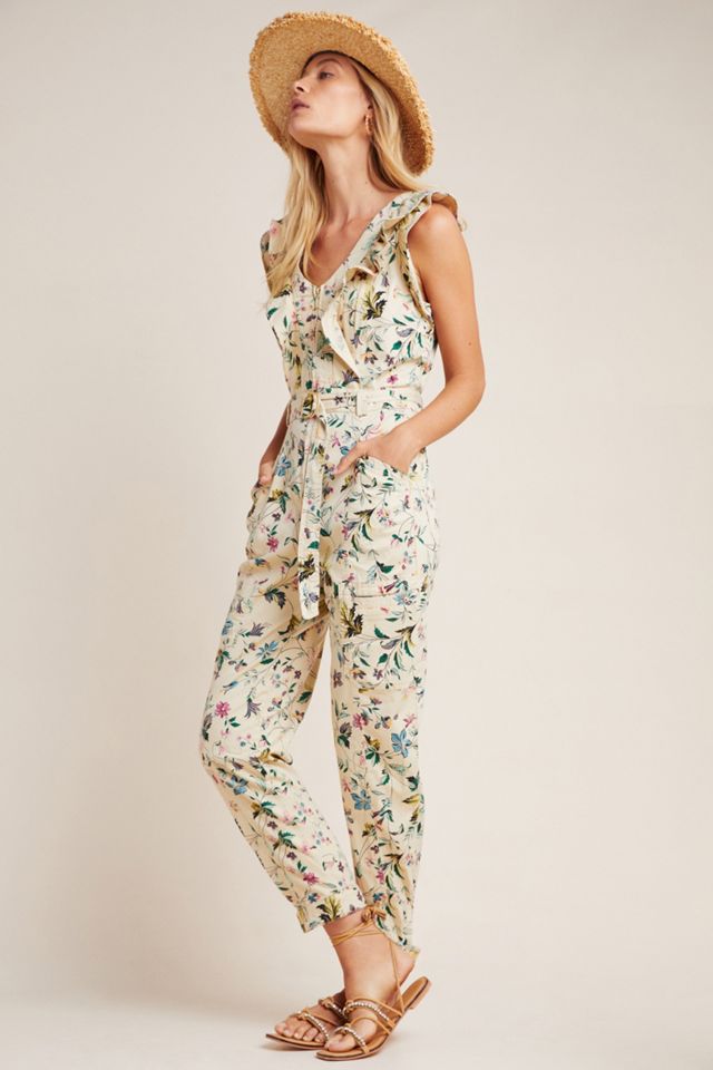 Violet Ruffled Utility Jumpsuit #3