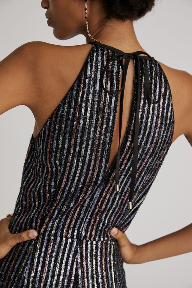 Maeve Disco Halter Jumpsuit #1