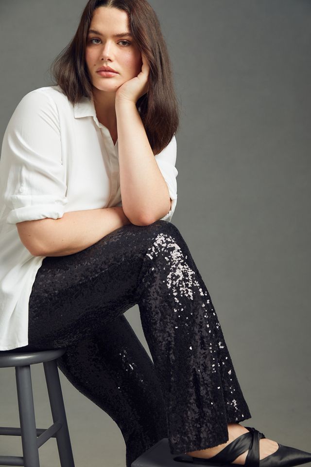 By Anthropologie Joni Sequin Flare Pants | Anthropologie display picture 1