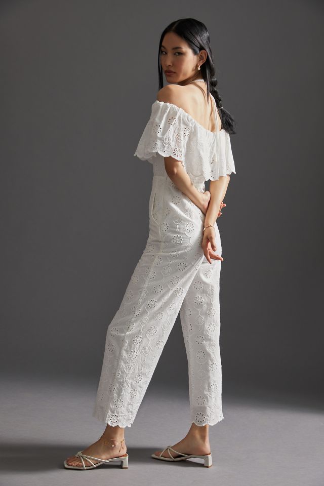 Anthropologie 2024 white jumpsuit