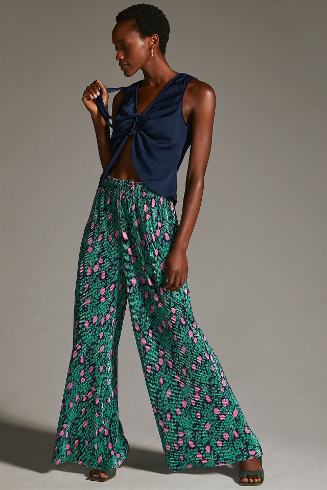 Maeve Plisse Pants | Anthropologie