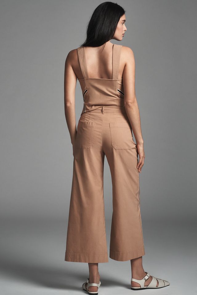 The Ettie High-Rise Crop Wide-Leg Pants by Maeve: Pinstripe Edition #2