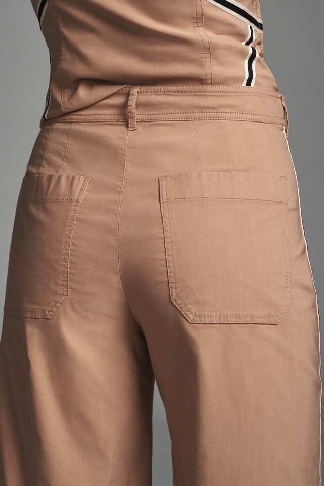 The Ettie High-Rise Crop Wide-Leg Pants by Maeve: Pinstripe Edition #3