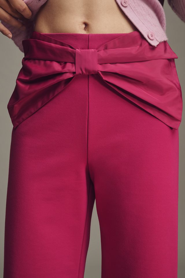 The Colette Crop Bow-Waist Trousers by Maeve #3