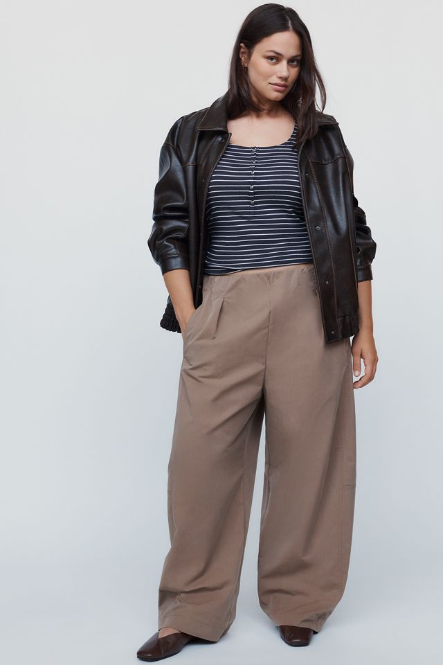 Maeve Curved Khaki Pants #4