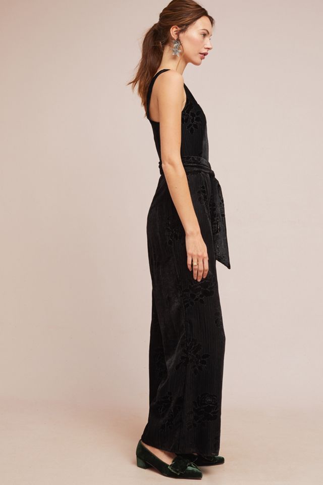 Noir Velvet Burnout Jumpsuit #2