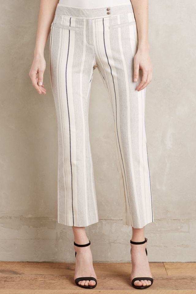 Striped Crop Flare Charlie Trousers #1