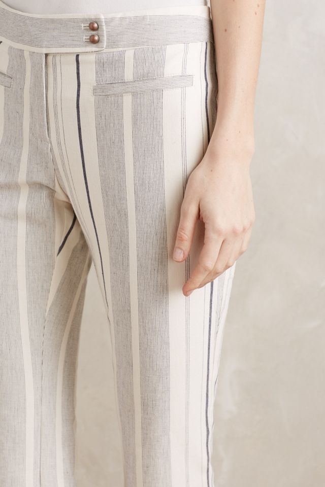 Striped Crop Flare Charlie Trousers #3