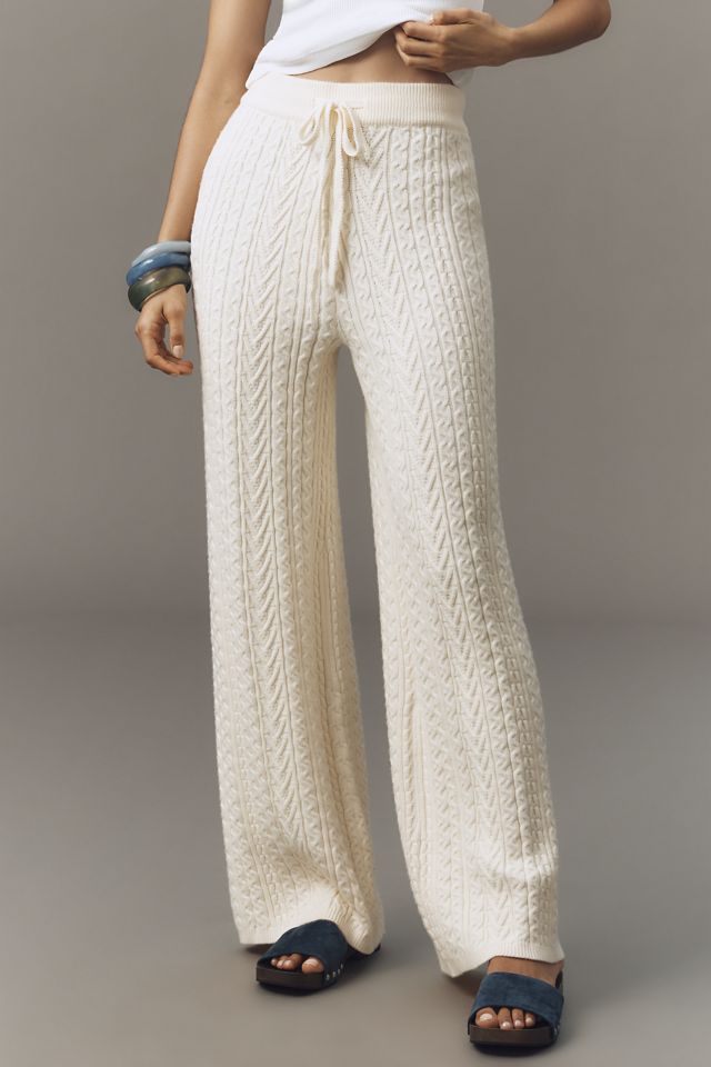 English Factory Cable-Knit Pants #1