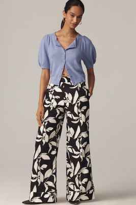 English Factory High-Rise Relaxed Patterned Pants