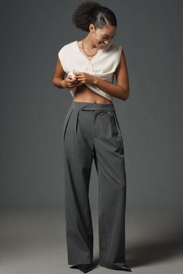Endless Rose Pleated High-Rise Trousers