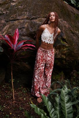 The Somerset Collection By Anthropologie The Somerset Pull-on Pants In Red