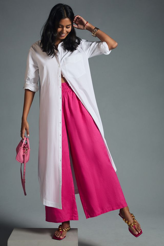 pink pull on pants