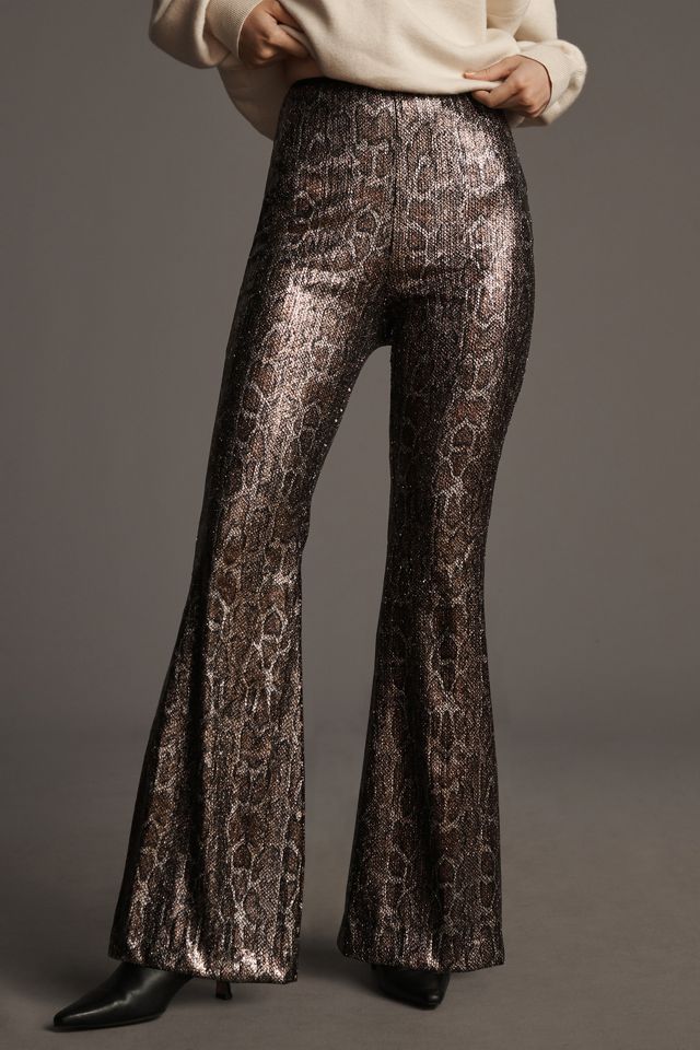 By Anthropologie Sequin Snake Joni Pants #1