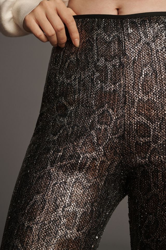 By Anthropologie Sequin Snake Joni Pants #4