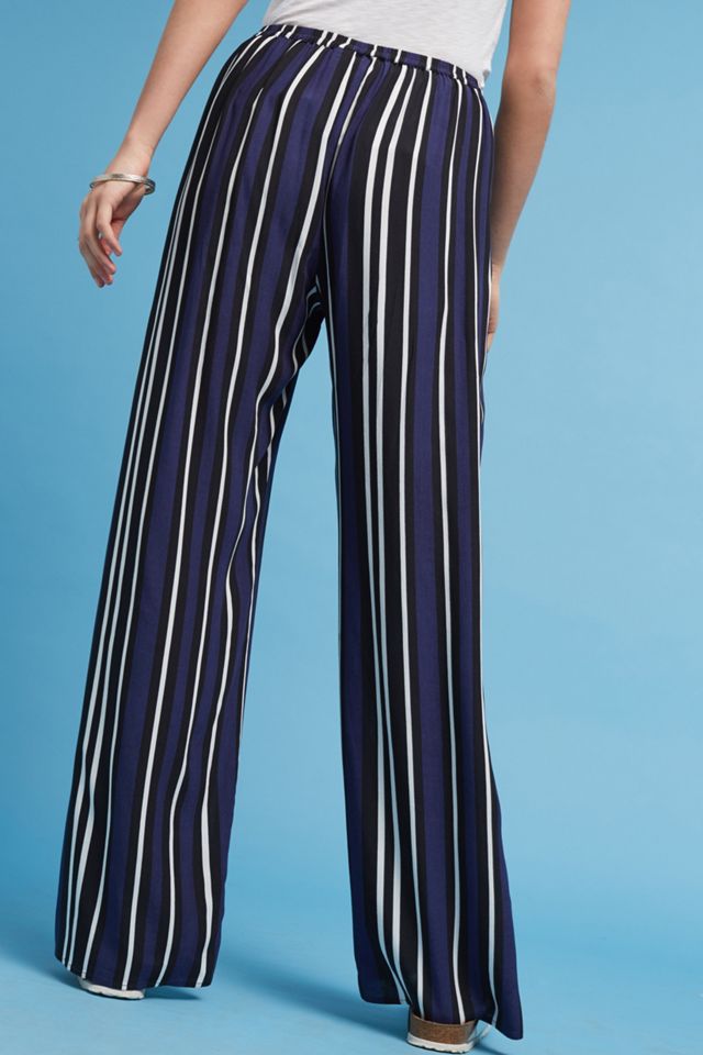 Navy Striped Wide-Legs #2