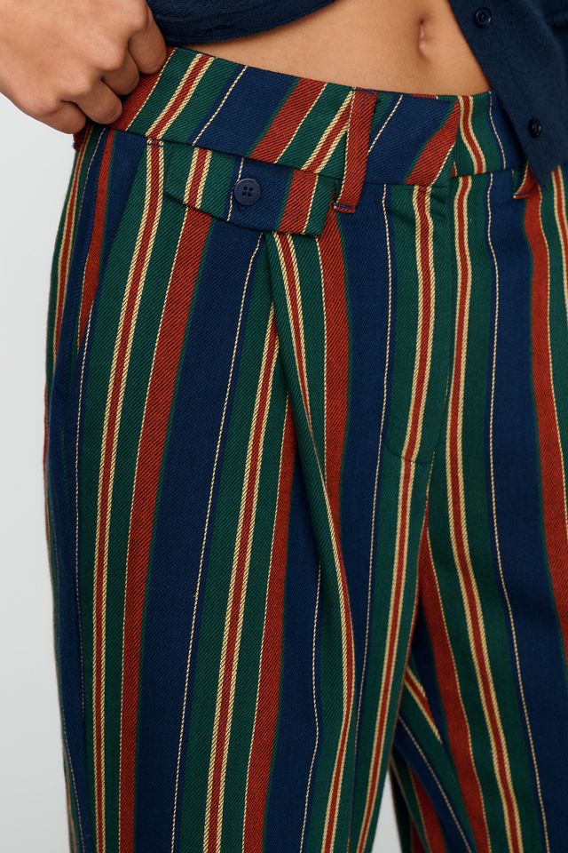 Thinking Mu Cabanon 100% Cotton Striped Pants #2