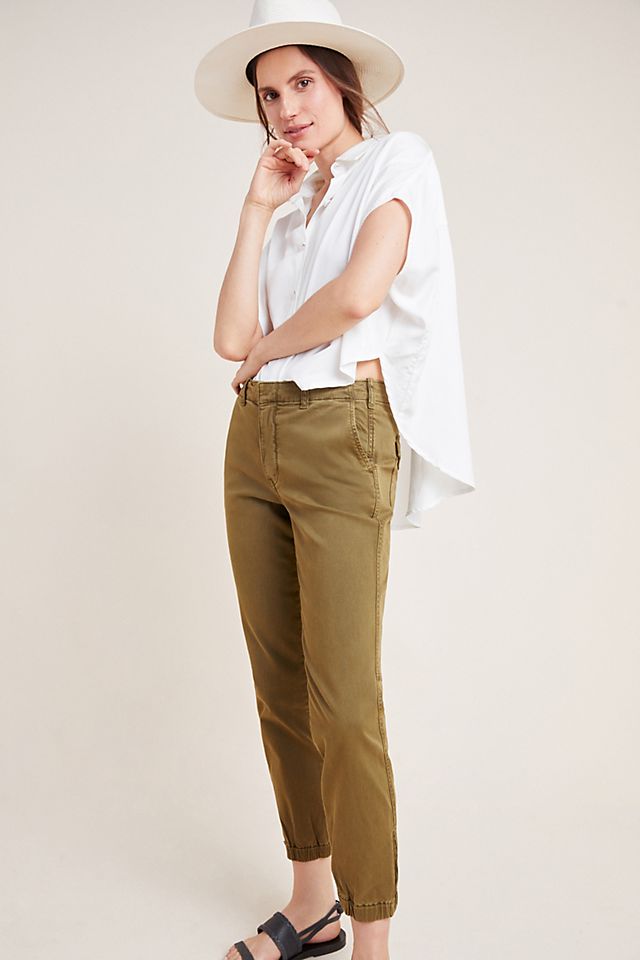 Maura Structured Joggers | Anthropologie